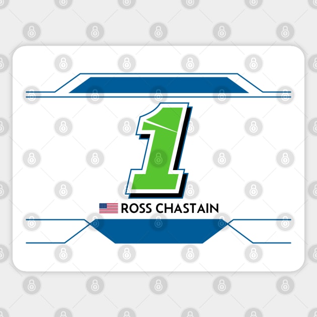 Ross Chastain #1 2023 NASCAR Design Sticker by AR Designs 